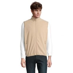 Ocieplacz Na Ciało Dla Dorosłych Unisex Factor Fleece Zapinany Na Zamek. Brązowe bluzy męskie SOL'S, m, bez wzorów, bez ramiączek, bez kaptura. Za 128.99 zł.