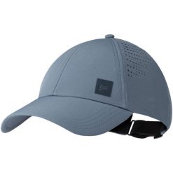 Czapka z daszkiem Summit Cap Stone Blue UPF 50. Niebieskie czapki damskie Buff, bez wzorów, z materiału, sportowe. Za 130.99 zł.