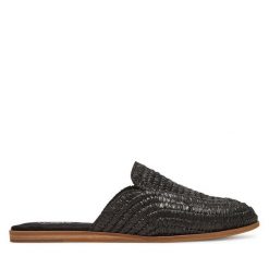 Klapki Toms. Czarne klapki damskie Toms, bez wzorów, bez obcasa, bez zapięcia. Za 249.99 zł.