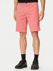 BOSS Szorty materiałowe 50536723 Czerwony jasny Slim Fit. Czerwone szorty męskie Boss, bez wzorów, z bawełny. Za 449.99 zł.