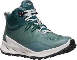 Keen Zionic Mid WP W damskie buty trekkingowe Dark Forest/Sea Moss. Niebieskie obuwie trekkingowe damskie 909, z meshu, bez zapięcia. Za 595.99 zł.