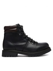 Tommy Hilfiger Trzewiki Elevated Outdoor Lth Wpm Boot FM0FM05995 Czarny. Czarne botki męskie Tommy Hilfiger, bez wzorów, ze skóry, bez obcasa, bez zapięcia. Za 849.99 zł.