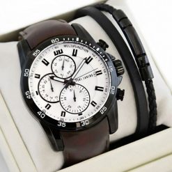 Zestaw męski zegarek Paul Lorens MATIAS-3B1 + bransoletka. Zegarki męskie Paul Lorens, bez wzorów. Za 319.90 zł.