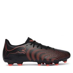 Buty do piłki nożnej Puma. Czarne buty sportowe męskie Puma, bez wzorów, bez zapięcia. Za 189.99 zł.