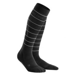 Skarpety kompresyjne męskie sportowe CEP Reflective wysokie. Czarne skarpety męskie CEP, bez wzorów. Za 209.00 zł.