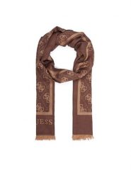 Guess Szal AW5529 VIS03 Brązowy. Brązowe rękawiczki damskie Guess, z aplikacjami, z wiskozy. Za 234.99 zł.
