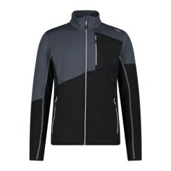 Bluza rozpinana CMP. Czarne bluzy sportowe męskie CMP, m, bez wzorów, z materiału, bez kaptura. Za 435.50 zł.