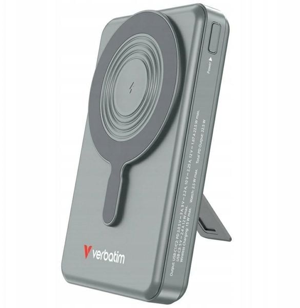Powerbank Verbatim Charge´n´Go Power Bank 2C & Display 10000mAh grey. Szare powerbanki Verbatim. Za 222.24 zł.