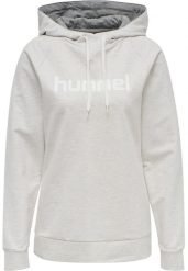 Damska bluza z kapturem Hummel Hmlgo Logo. Szare bluzy damskie Hummel, xs, bez wzorów, z bawełny, eleganckie, bez ramiączek, z kapturem. Za 178.15 zł.
