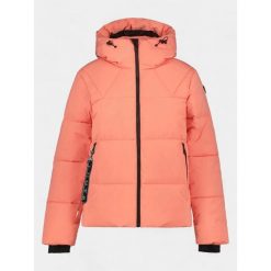 Kurtka Puchowa Damska Luhta Eiriken. Czerwone kurtki sportowe damskie Luhta, bez wzorów, z puchu, bez ramiączek, bez kaptura, trekkingowe. W wyprzedaży za 687.20 zł.