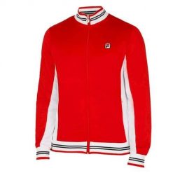Bluza sportowa męska Fila Functional Classic Retrolook. Czerwone bluzy sportowe męskie Fila, m, bez wzorów, bez kaptura. Za 489.99 zł.