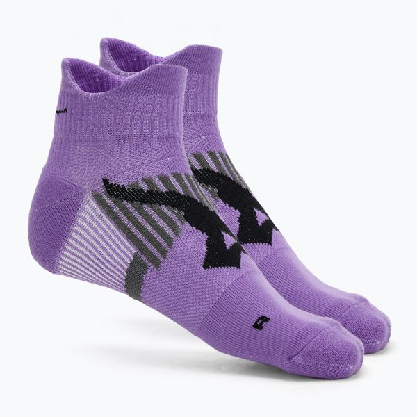 Skarpety Mizuno DryLite Race Mid. Fioletowe skarpetki damskie Mizuno, bez wzorów, z elastanu. Za 29.99 zł.
