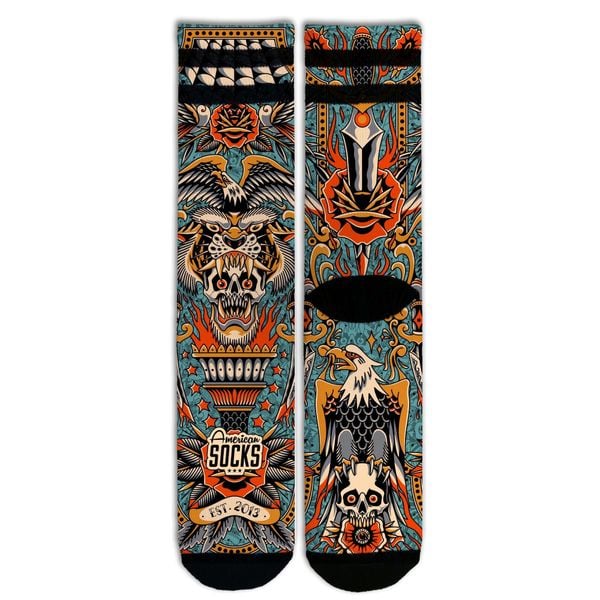 Skarpety American Socks Dagger. Skarpetki damskie AMERICAN SOCKS, bez wzorów. Za 101.48 zł.