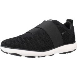 Buty GEOX D NEBULA B Czarny. Czarne obuwie trekkingowe damskie Geox, z tkaniny, bez zapięcia. Za 300.99 zł.