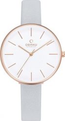 Zegarek OBAKU Zegarek damski Obaku Denmark V211LXVIRL szary. Szare zegarki damskie OBAKU. Za 378.00 zł.