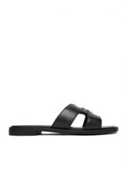 Beverly Hills Polo Club Klapki EO-WI16-ALYSHA-02 Czarny. Czarne klapki damskie Beverly Hills Polo Club, bez wzorów, ze skóry, bez obcasa, bez zapięcia. Za 251.99 zł.