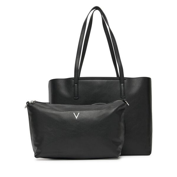 Torebka Valentino. Czarne shopperki damskie Valentino, bez wzorów, bez dodatków. Za 319.99 zł.