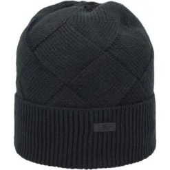 Cmp WOMAN KNITTED HAT damska czapka dziana 100% poliwęglan. Czarne czapki damskie CMP, bez wzorów. Za 121.00 zł.