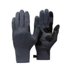 Rękawice z wełną merino Black Diamond Heavyweight Wool Liners pięciopalczaste. Szare rękawiczki damskie Black Diamond, bez wzorów, z wełny. Za 154.99 zł.