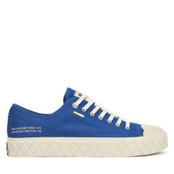 Trampki Palladium. Niebieskie trampki i tenisówki damskie Palladium, bez wzorów, bez zapięcia. Za 239.99 zł.