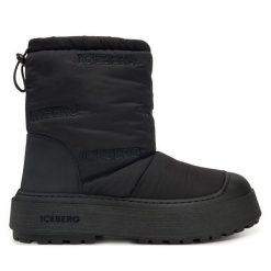 Śniegowce Iceberg. Czarne śniegowce damskie Iceberg, bez zapięcia. Za 1,819.00 zł.