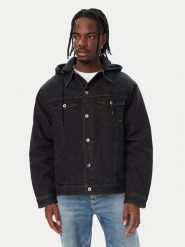 Karl Lagerfeld Jeans Kurtka jeansowa B4M14042 Czarny Regular Fit. Czarne kurtki męskie Karl Lagerfeld Jeans, l, bez wzorów, z bawełny, bez kaptura. Za 849.99 zł.