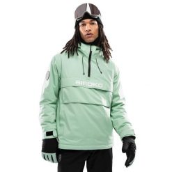 Kurtka snowboardowa męska W6 Elm. Zielone kurtki męskie SIROKO, l, bez wzorów, bez kaptura. Za 886.00 zł.