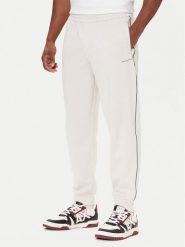 Armani Exchange Spodnie dresowe XM001358 AF16278 U1013 Écru Regular Fit. Spodnie sportowe męskie Armani Exchange, m, bez wzorów, z dresówki. Za 569.99 zł.