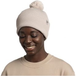 Czapka BUFF KNITTED BEANIE RENVI. Białe czapki damskie Buff, bez wzorów, sportowe. Za 149.90 zł.