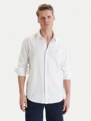 Nautica Koszula W126-NAMST-1023-01X Biały Regular Fit. Białe koszule męskie Nautica, m, bez wzorów, bez kołnierzyka, bez ramiączek. Za 149.99 zł.