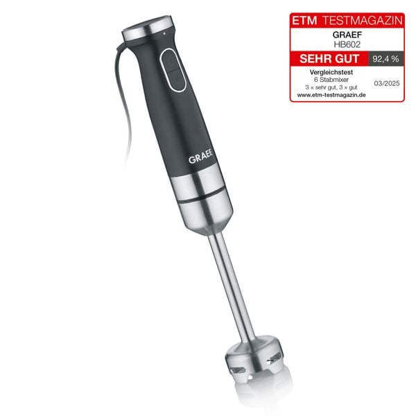 Blender ręczny graef hb 602 (czarny). Czarne blendery Graef GmbH & Co.KG. W wyprzedaży za 200.00 zł.