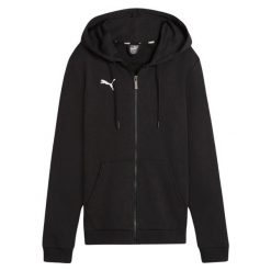 Bluza Rozpinana Damska Team Goal Casuals. Czarne bluzy damskie Puma, bez wzorów, bez ramiączek, bez kaptura. Za 272.99 zł.