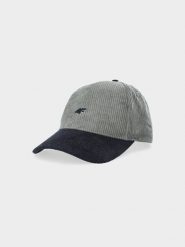 4F Czapka z daszkiem sztruksowa strapback uniseks - multikolor S/M. Czapki damskie 4F, na lato, bez wzorów, ze sztruksu, sportowe. W wyprzedaży za 39.99 zł.