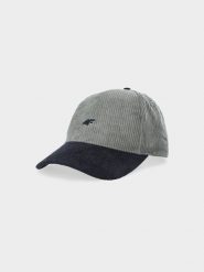 4F Czapka z daszkiem sztruksowa strapback uniseks - multikolor L/XL. Czapki damskie 4F, na lato, bez wzorów, ze sztruksu, sportowe. W wyprzedaży za 39.99 zł.
