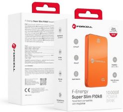 Powerbank ForCell F-Energy SuperSlim 10 000 mAh MagSafe pomarańczowy. Brązowe powerbanki ForCell. Za 100.00 zł.