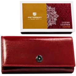 Portfel damski Peterson PTN 1680144-TVT czerwony. Czerwone portfele damskie Peterson, ze skóry. Za 124.99 zł.