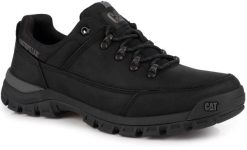 Męskie półbuty czarne skórzane CATERPILLAR CAT THRESHOLD HIKER LOW. Czarne półbuty męskie CATERPILLAR, bez wzorów, z materiału, bez obcasa, bez zapięcia. Za 365.00 zł.