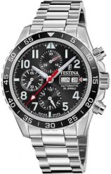 Zegarek męski Festina F20055-4 srebrny. Szare zegarki męskie Festina, bez wzorów, srebrne. Za 9,667.43 zł.