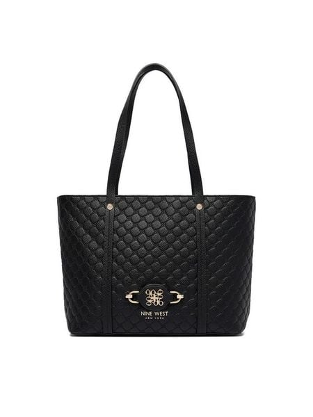 Nine West Torebka EO-Merla-LDA8446 Czarny. Czarne shopperki damskie Nine West, bez wzorów, z materiału, bez dodatków. Za 155.99 zł.