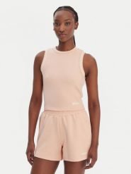 Guess Top V6GP17 K3215 Pomarańczowy Regular Fit. Brązowe topy damskie Guess, s, z aplikacjami, z syntetyku, bez kołnierzyka, bez ramiączek. Za 239.99 zł.