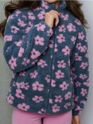 Bluza bomberka ze wzorem - wielobarwny. Bluzy damskie Sinsay, l, bez wzorów, bez ramiączek, bez kaptura. Za 69.99 zł.