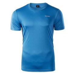 Koszulka męska Hi-Tec Sibic - niebieska, Rozmiar XL. Niebieskie t-shirty męskie Hi-tec, l, bez wzorów, z dzianiny, bez kołnierzyka, bez ramiączek. Za 36.99 zł.
