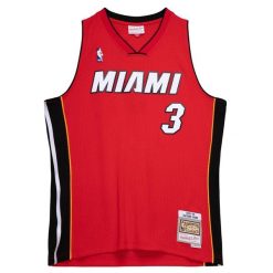 Koszulka Nba Miami Heat Dwyane Wade. Czarne bluzki damskie Mitchell & Ness, bez wzorów, bez kołnierzyka, bez ramiączek. Za 506.00 zł.