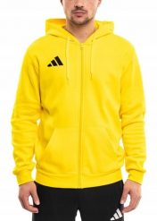 Bluza męska adidas Entrada 26 Full Zip Hoody żółta KF8964 2XL. Żółte bluzy męskie Adidas, m, bez wzorów, bez ramiączek, bez kaptura. Za 230.26 zł.