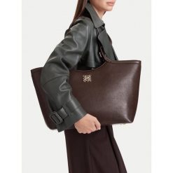 Torebka Nine West. Brązowe shopperki damskie Nine West, bez wzorów, bez dodatków. Za 259.99 zł.