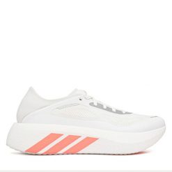 Buty do biegania adidas. Białe obuwie sportowe damskie Adidas, bez wzorów, bez zapięcia, do biegania. Za 749.99 zł.