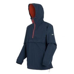 Kurtka turystyczna przeciwdeszczowa męska Tayan wodoodporna. Niebieskie kurtki męskie Regatta, m, bez wzorów, z tkaniny, sportowe, bez kaptura. W wyprzedaży za 142.49 zł.