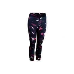 Legginsy fitness kardio 7/8 520 damskie. Niebieskie legginsy damskie DOMYOS, bez wzorów, z elastanu. W wyprzedaży za 64.99 zł.