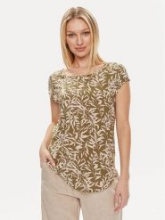 ONLY Bluzka Nova 15222174 Zielony Regular Fit. Zielone bluzki damskie ONLY, bez wzorów, z wiskozy, bez kołnierzyka, bez ramiączek. Za 79.99 zł.