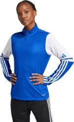 Adidas Bluza damska adidas Squadra 25 Training Top niebieska JD3019 L. Niebieskie bluzy damskie Adidas, l, bez wzorów, bez ramiączek, bez kaptura. Za 198.99 zł.